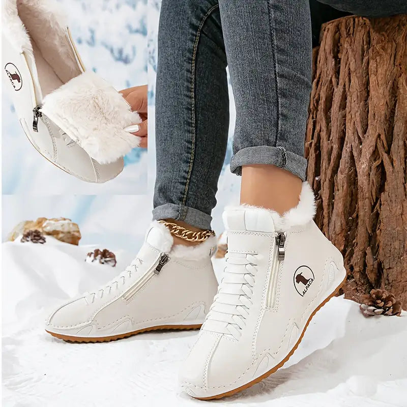 Bottines D’hiver Orthopédiques en Cuir Femme Margaux