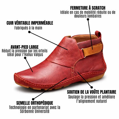 Bottine Orthopédique en Cuir Comfort Alice
