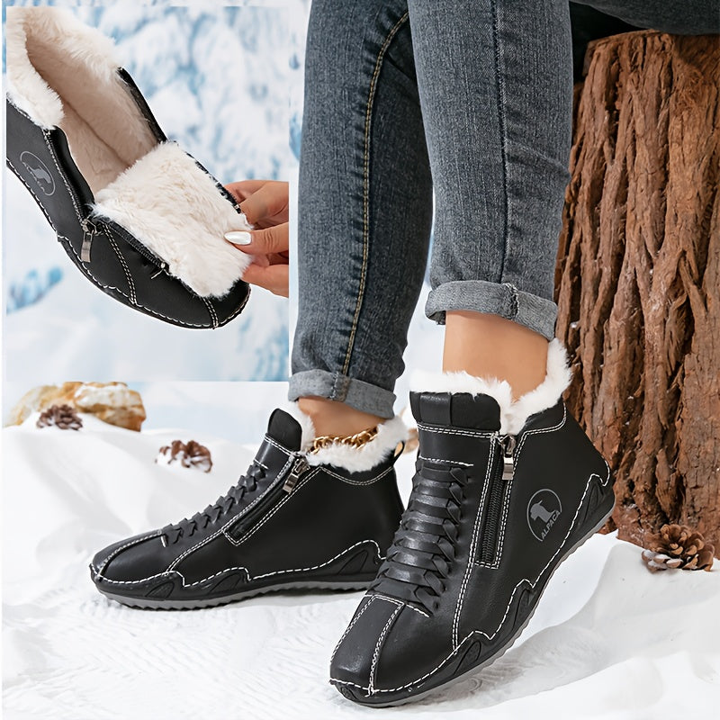 Bottines D’hiver Orthopédiques en Cuir Femme Margaux