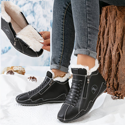 Bottines D’hiver Orthopédiques en Cuir Femme Margaux