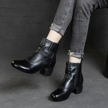 Botte en Cuir Orthopédique Chic