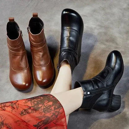 Botte en Cuir Orthopédique Chic